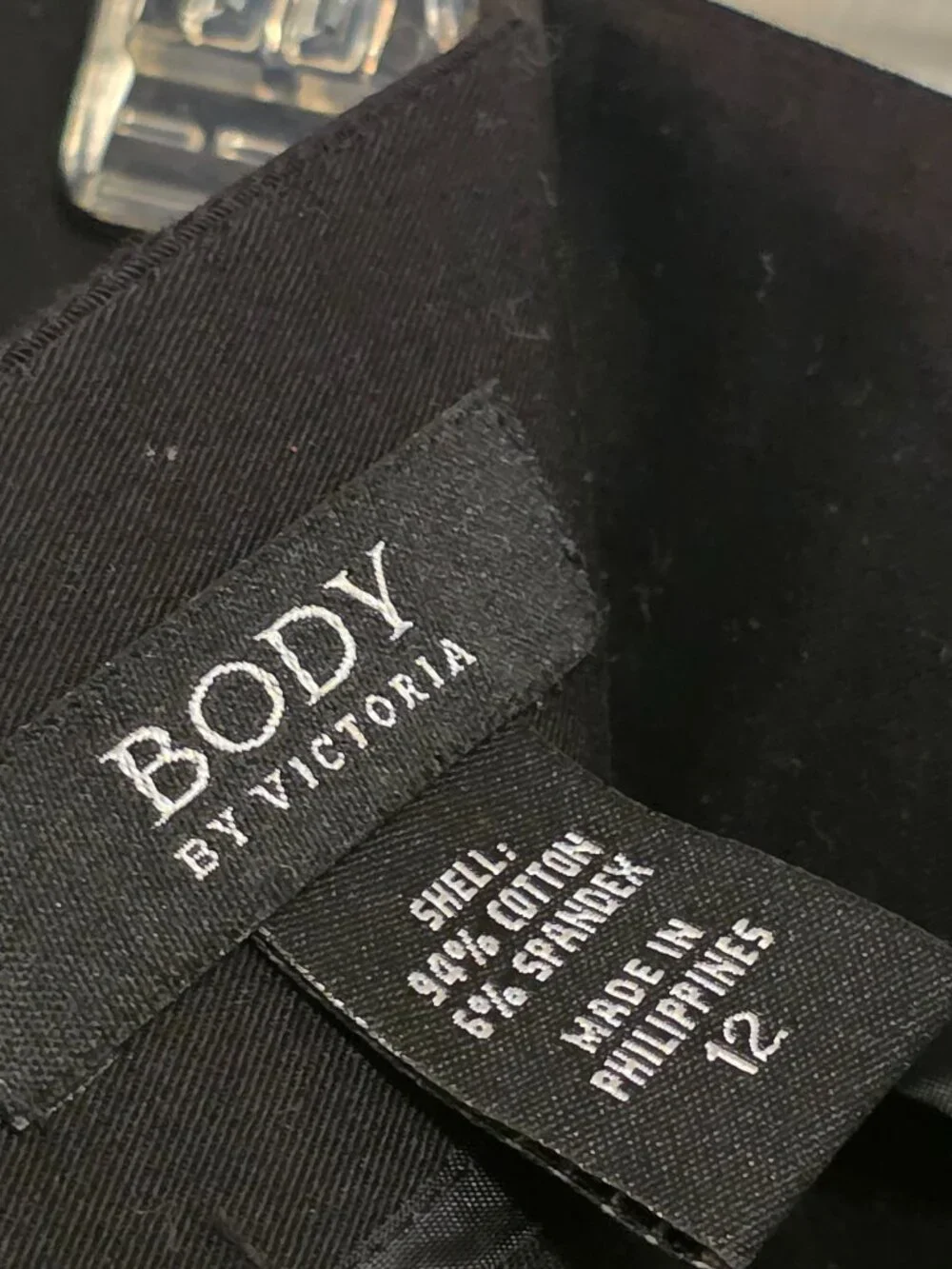 Body by Victoria Size 12 Black Skirt